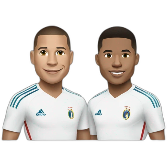 Ronaldo et Mbappé emoji