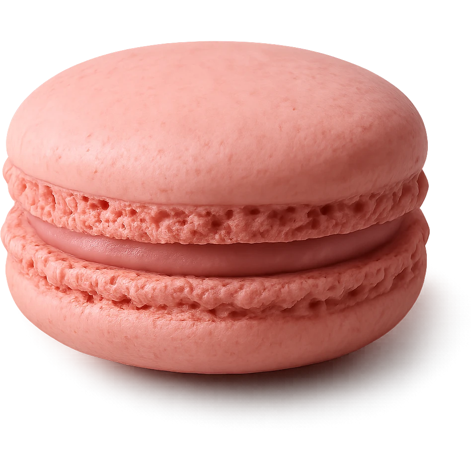 pink macaron emoji