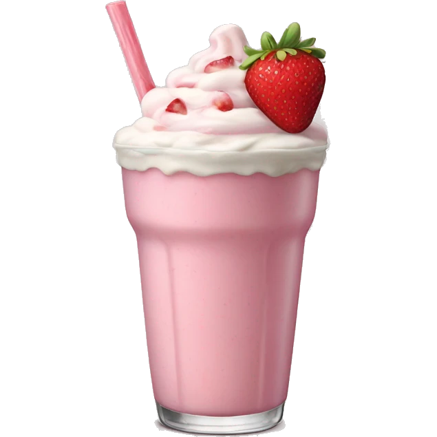 americana strawberry milkshake emoji