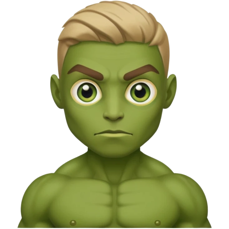 green mutant human emoji