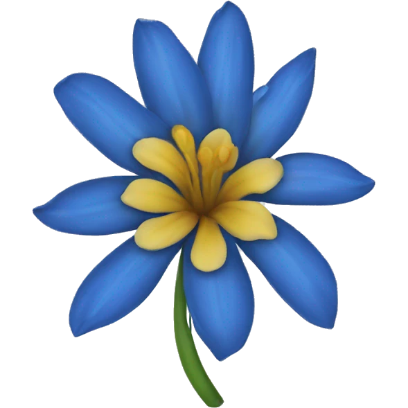 Flor azul emoji