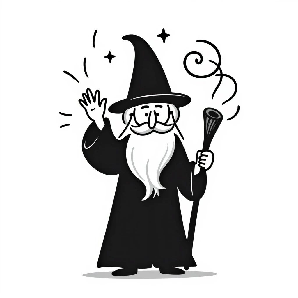A wizard emoji