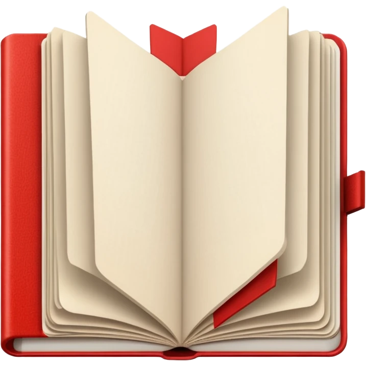 red  open Sketchbook emoji