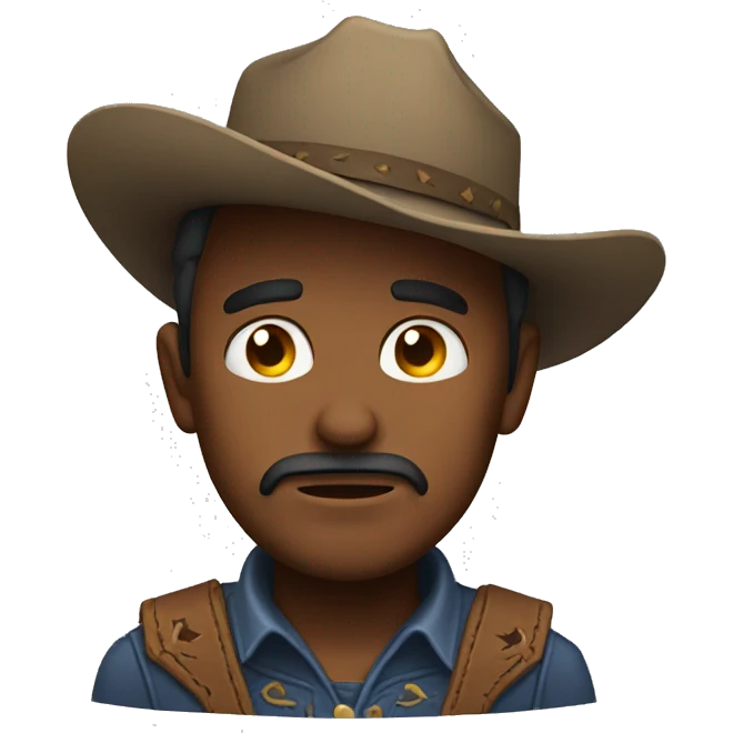 mournful cowboy emoji