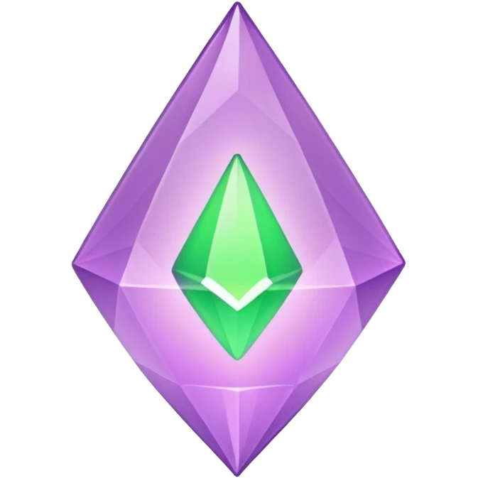 light purple plumbob from the sims 4 game emoji
