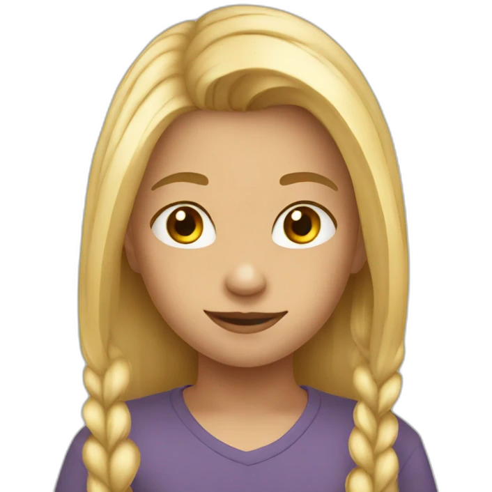 kid 7 years blonde emoji