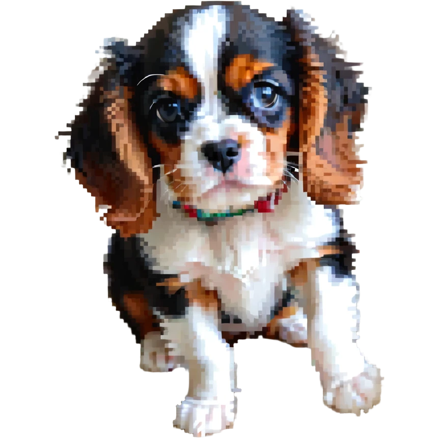 King Cavalier puppy playful pose emoji