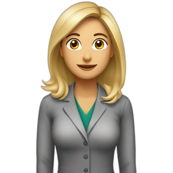 Fisioterapeuta trabajando morena cabello liso emoji