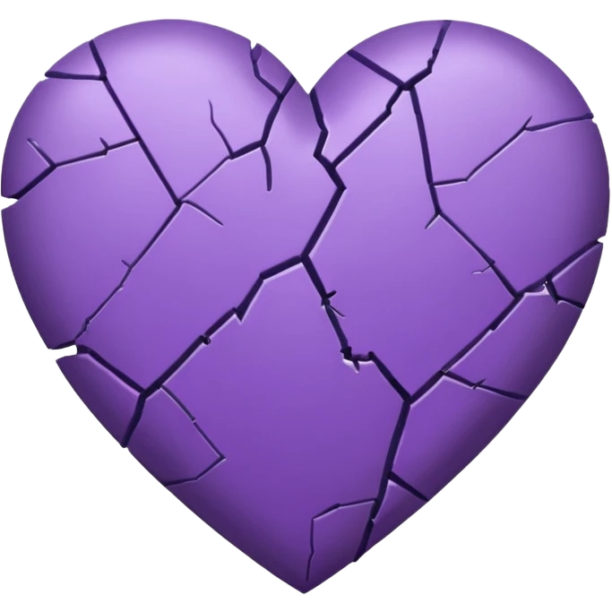 heart broken purple heart emoji