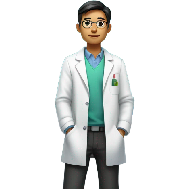 Asian chemistry researcher emoji