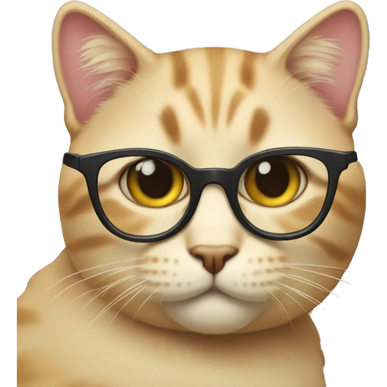 Cat with glasses  emoji