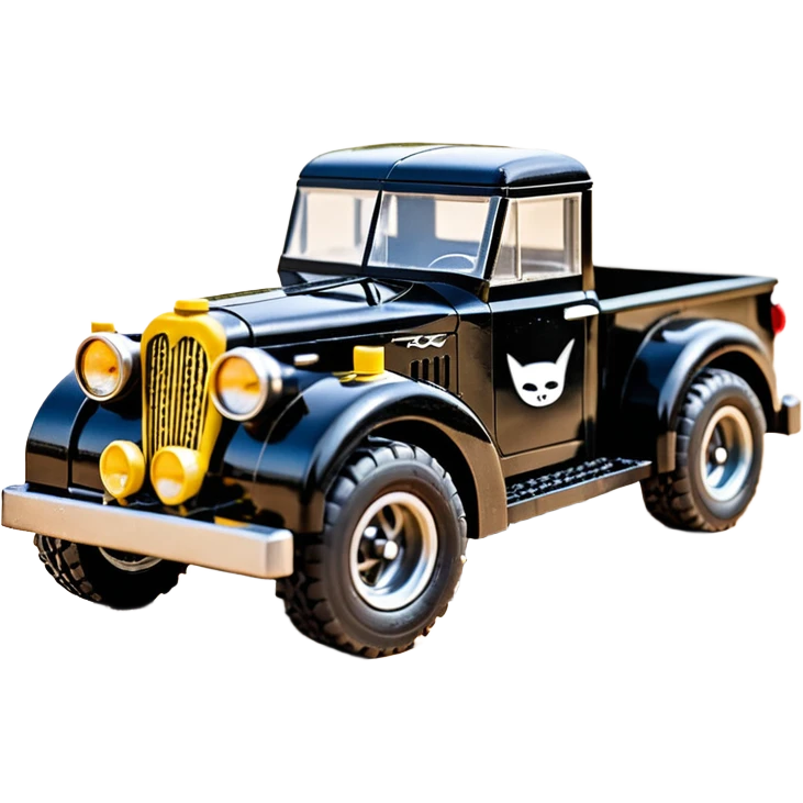 1:10 off-road lcg smoking Basher Wednesday Adam’s CatWoman’s 1954 blackened tarnished hotrod streamlined Lego jaguar extended cab rc pickup (ridiculously extra wide low-profile pin tires without fenders) emoji