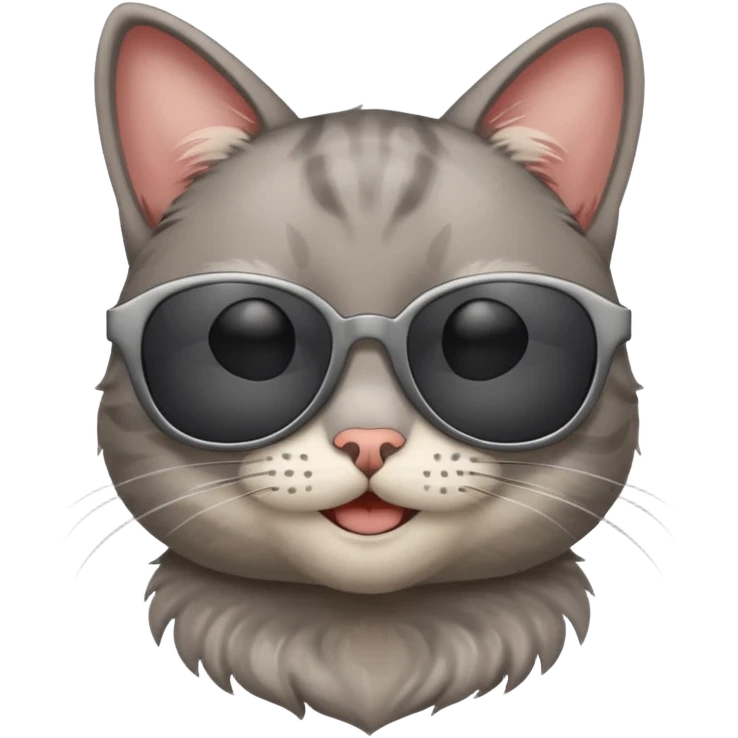 Cat wearing sunglasses emoji