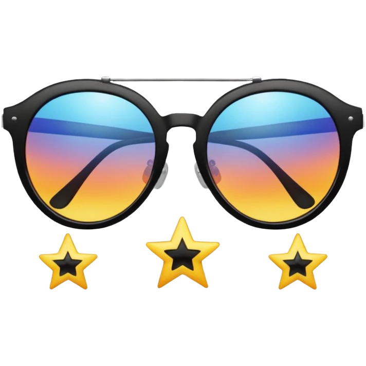 star shape sunglasses emoji