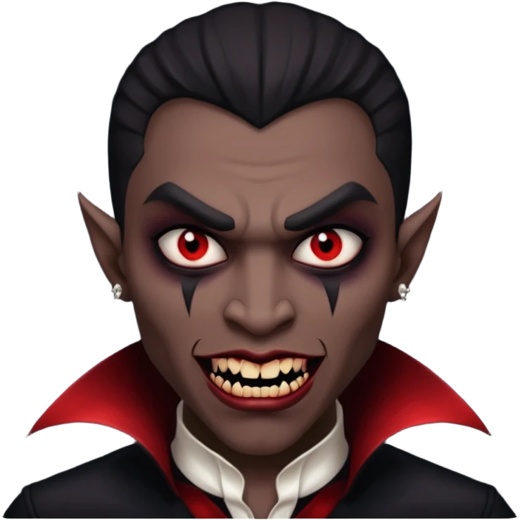 black men Vampire emoji