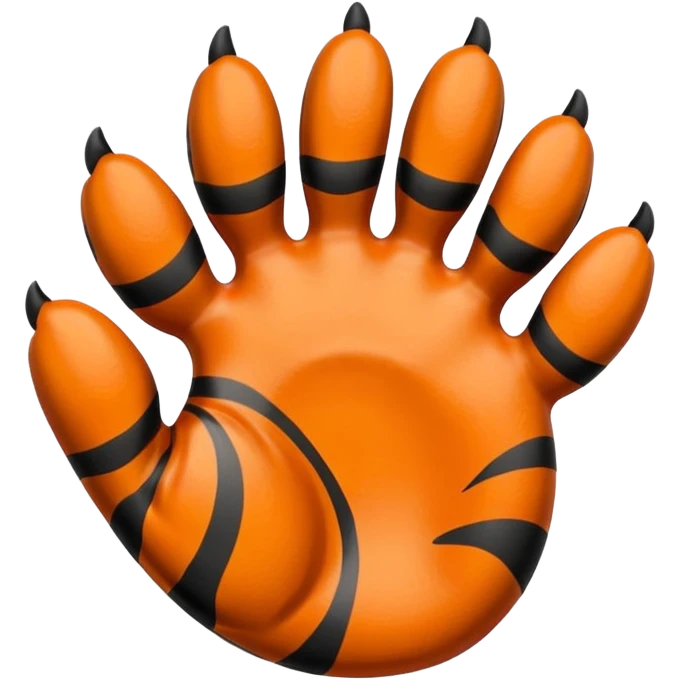 horanghae tiger paw that bent a little  emoji