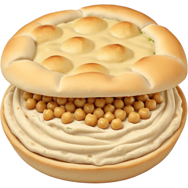 mashed cheakpeas pita emoji