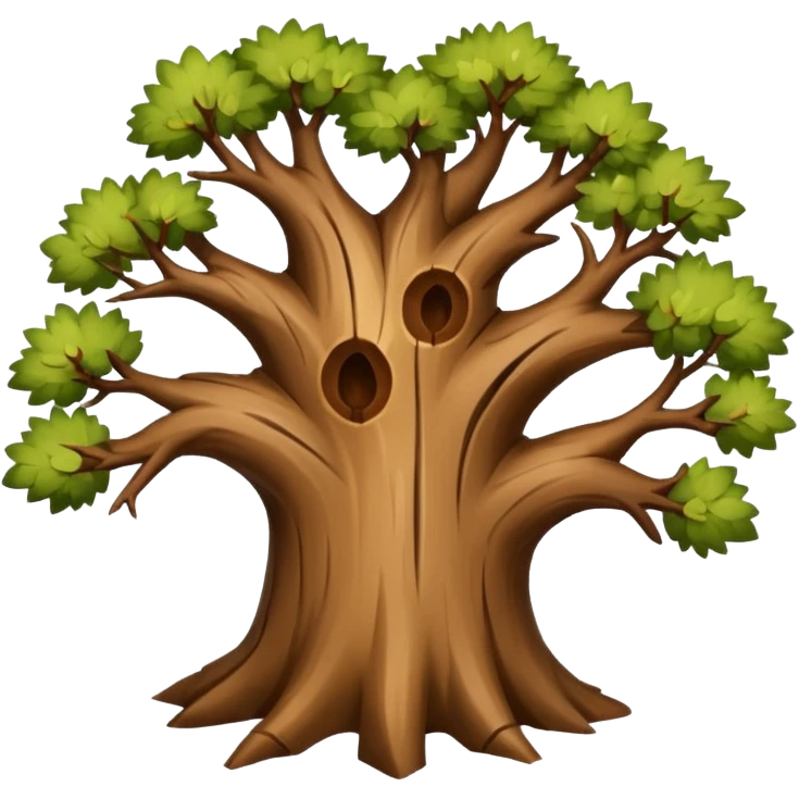 Tree with 2 branches  emoji
