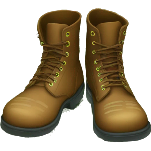pair of boot shoeprints in the grass emoji