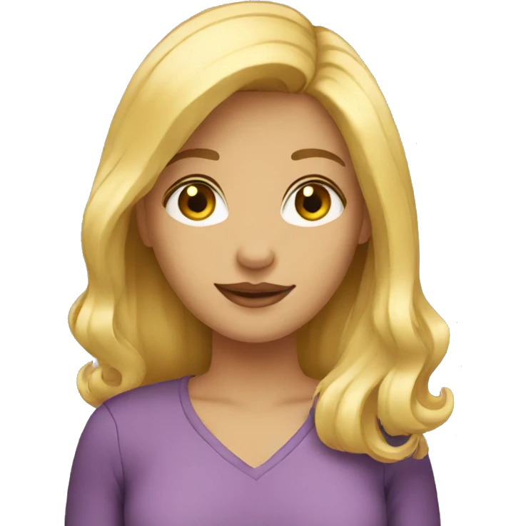 blonde girl  emoji