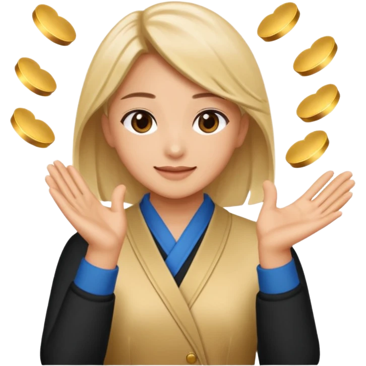 clapping emoji, for sabashi, to clap and donate money to talent on stage emoji