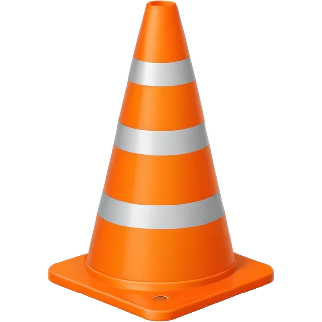 Warning Cone emoji