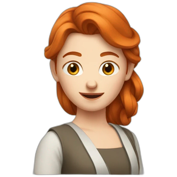 Une rousse drôle emoji