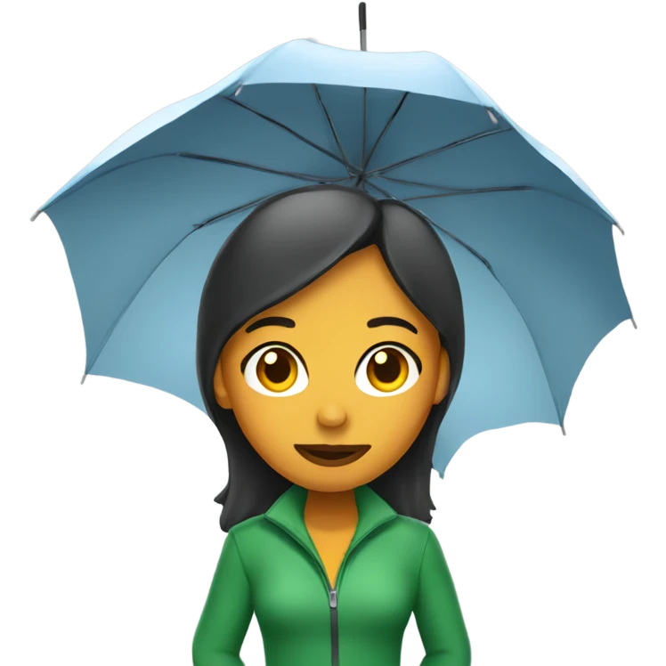 Weather girl  holding umbrella emoji