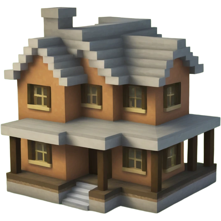 Minecraft house emoji