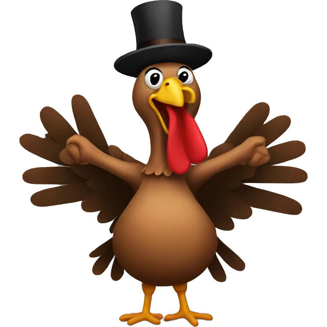 Turkey dancing  emoji