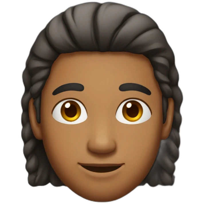 indian guy with middle part hair emoji