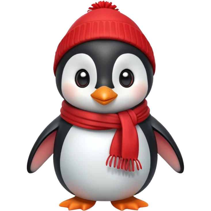 cute penguin character, winter vibe, small scarf, 3D cartoon, mobile game icon style, clean background, no text, no watermark


 emoji