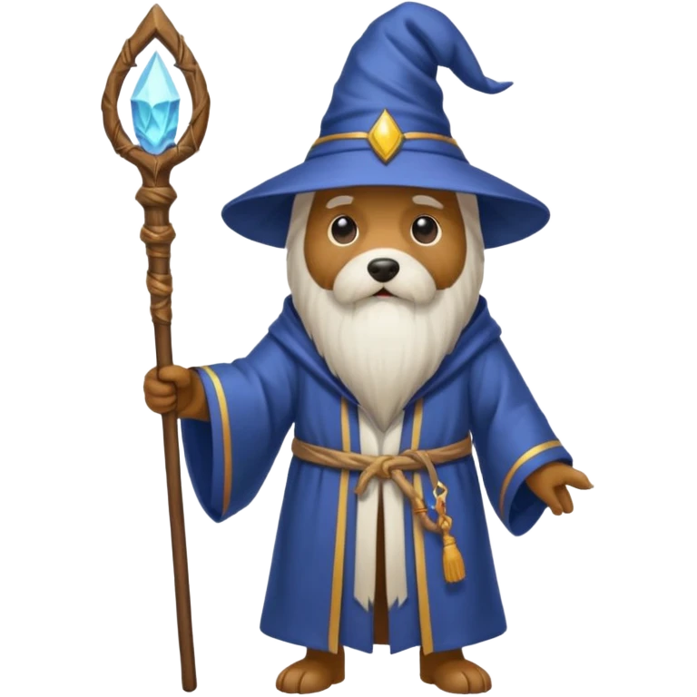 Dog wizard emoji