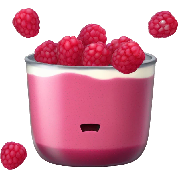 Raspberry chia pudding  emoji