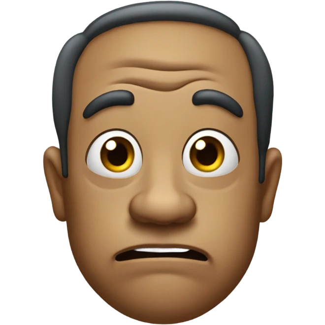 Disgusted look emoji