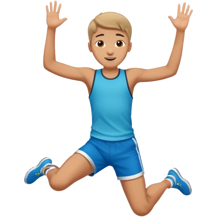 boy jumping emoji