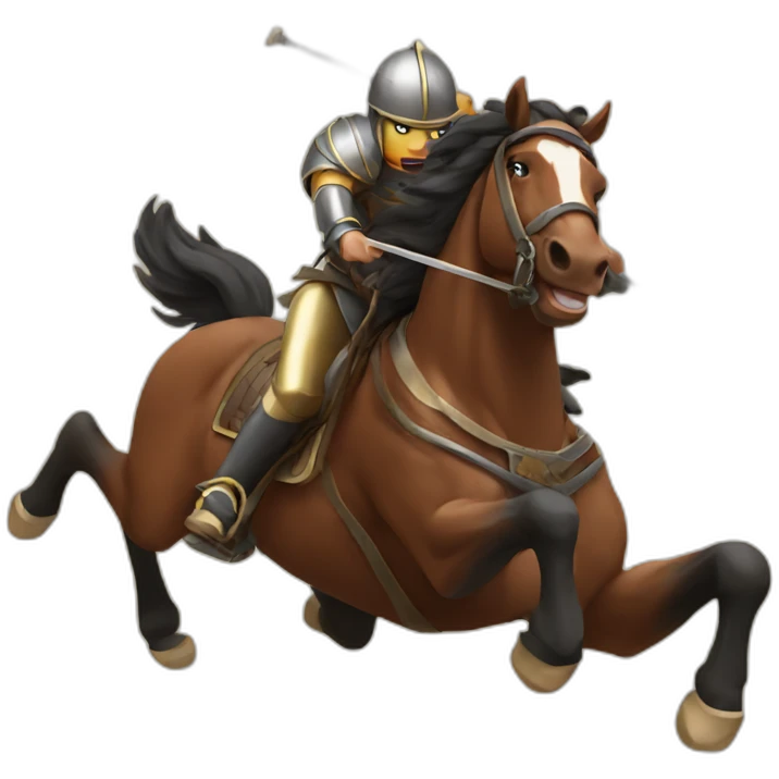 horse battle emoji