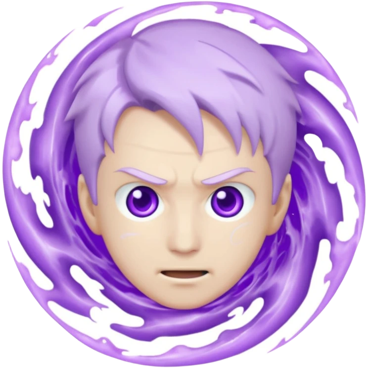 Saturo goji hitting a hollow purple emoji