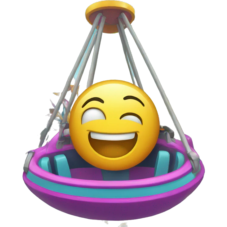 Pendulum ride in amusement park emoji