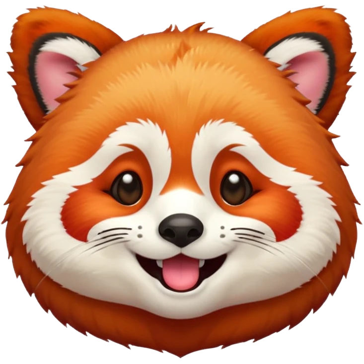 red panda laughing and crying emoji emoji
