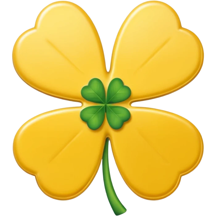 Butter in the shape of a four leaf clover emoji