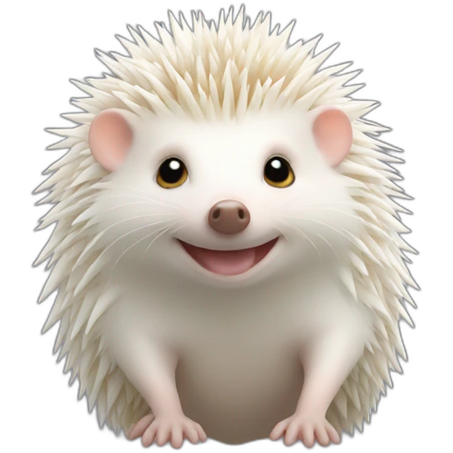 Hedgehog albino emoji