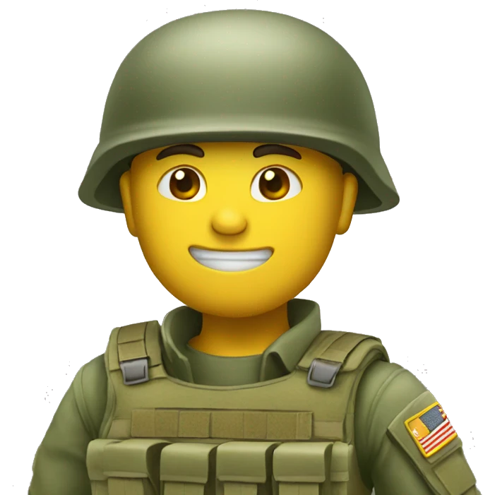 emoji solider in action emoji