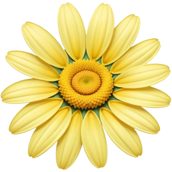 pastel yellow daisy emoji