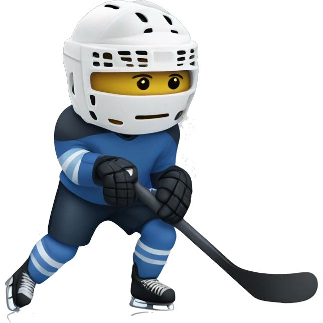 Hockey with ball on ice  emoji