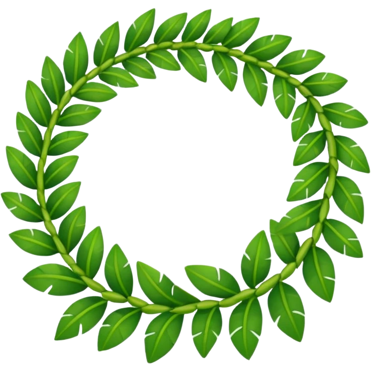 Ti leaf lei  emoji