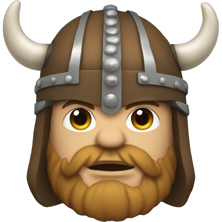 viking wearing a bear helmet emoji