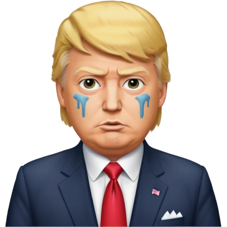 a donald trump with shit stains emoji