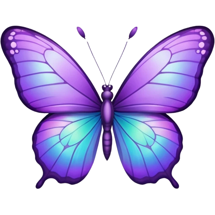 Purple butterfly emoji