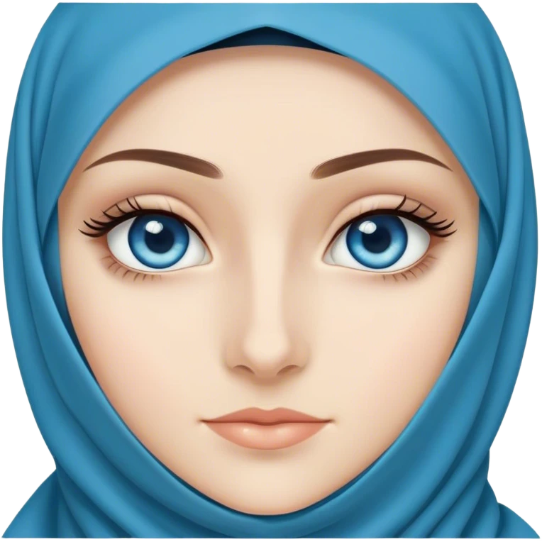 Turkish beautiful finish Konya girl blue eyes long eyelashes with niqab emoji
